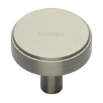 M Marcus Heritage Brass Stepped Disc Design Cabinet Knob 38mm 